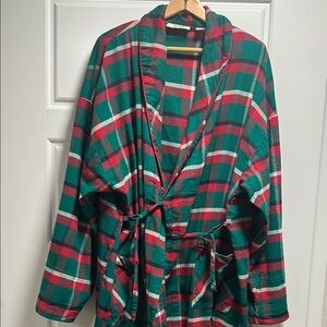 VS Plaid Long-sleeve Robe